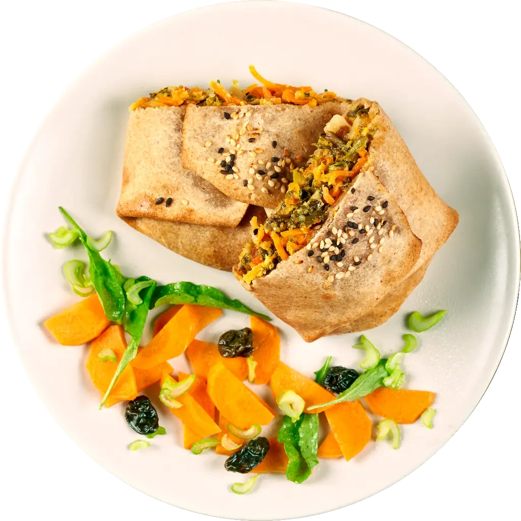 Roll Vegetales (Calabaza, acelga y zanahoria)