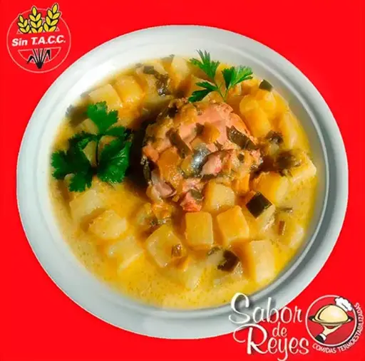 [SAB-CA3] POLLO DE LAS SIERRAS C/PAPAS A LA SALSA DE PUERROS - SIN TACC